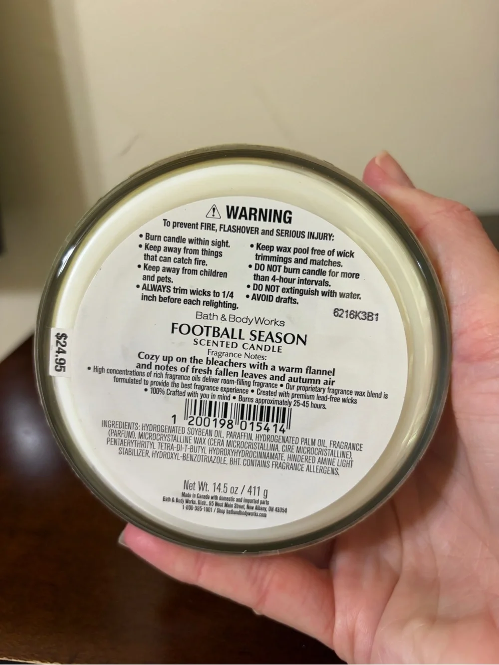 Bath & Body Works Football Season Foaming Hand Soap & Scented 3 Wick Candle